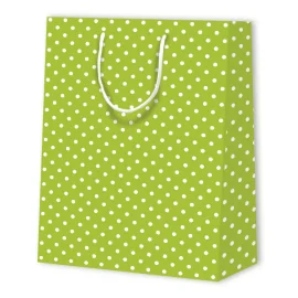 PAPIERTASCHE MIT PUNKTEN | 26x12,7x32,4 - Taschen mit Muster | Cent...