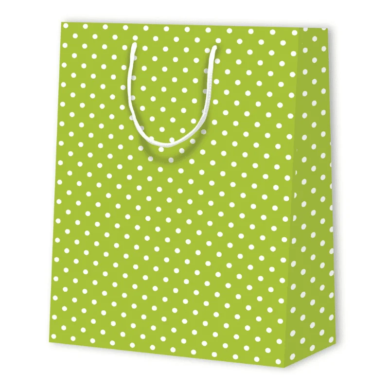SAC PAPIER À POIS | 26x12,7x32,4 - Sacs à motif - Centuryprint