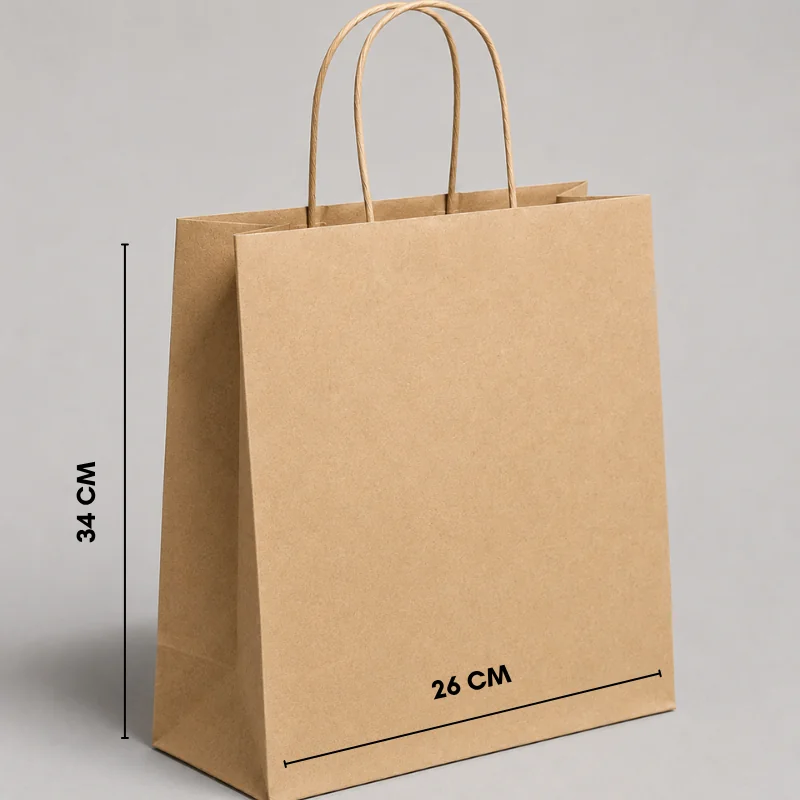 Papieren tas met gedraaid handvat | 26 x 14 x 34 cm | VOLLEDIGE PRINT | Verpakkingen van 25 - Home - Centuryprint