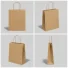 SACCHETTO DI CARTA CON MANICI RICIRCOLATI | 26 x 14 x 34 cm | STAMP...
