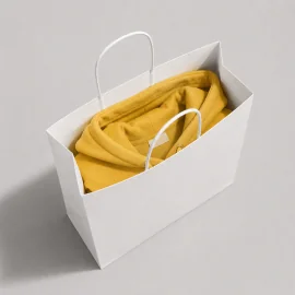 Papiertüte mit gedrehtem Griff | 26 x 14 x 34 cm | VOLLSTÄNDIGER DR...