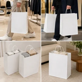 TWISTED-HANDLE PAPER BAG | 26 x 14 x 34 cm | FULL PRINT | PACKS OF ...