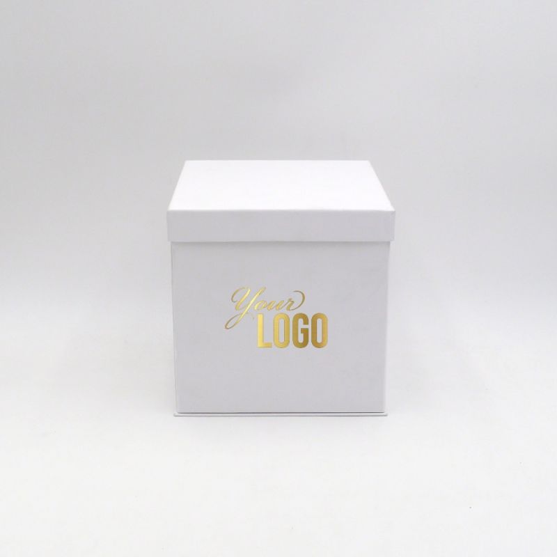 Flowerbox personalisierte Stülpschachtel 18x18x18 cm | FLOWERBOX| HEISSDRUCK