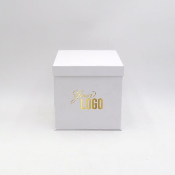 Customized Personalized foldable box Flowerbox 18x18x18 CM | FLOWERBOX |HOT FOIL STAMPING