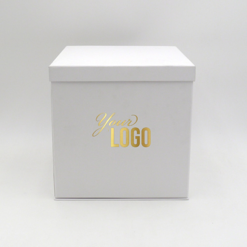Gepersonaliseerde Gepersonaliseerde doos met deksel Flowerbox 25x25x25 CM | FLOWERBOX |WARMTEDRUK | CENTURYPRINT