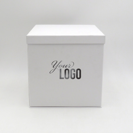 Flowerbox personalisierte Stülpschachtel 25x25x25 CM | FLOWERBOX |HEISSDRUCK