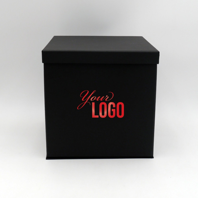 Caja personalizada Flowerbox 25x25x25 CM | CAJA FLOWERBOX | ESTAMPADO EN CALIENTE
