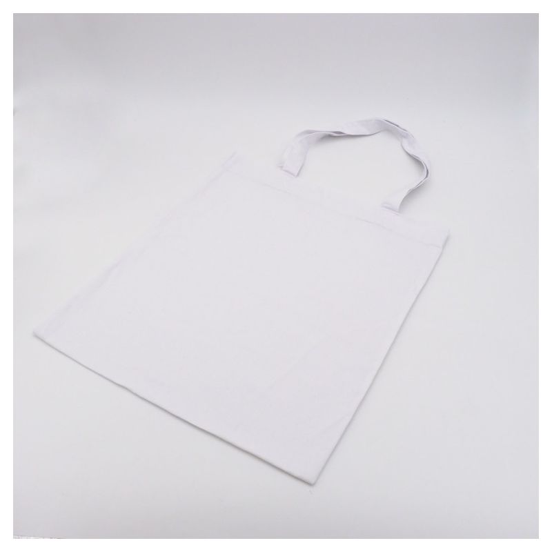 Bolsa de algodón reutilizable personalizada 38x42 CM | TOTE BAG IN COTONE | STAMPA SERIGRAFICA SU UN LATO IN UN COLORE