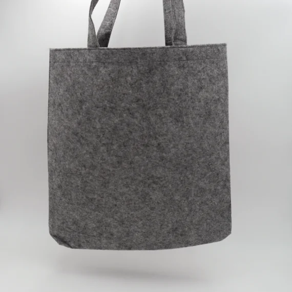 Personalisierte wiederverwendbare Filztasche 41x41 +7 CM | TOTE TASCHE IN FILZ | ZWEI-SEITIGER SIEBDRUCK IN EINER FARBE