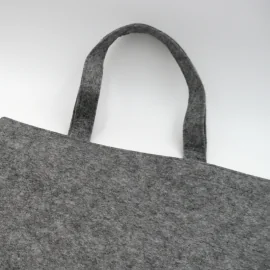 Personalisierte wiederverwendbare Filztasche 41x41 +7 CM | TOTE TASCHE IN FILZ | ZWEI-SEITIGER SIEBDRUCK IN EINER FARBE