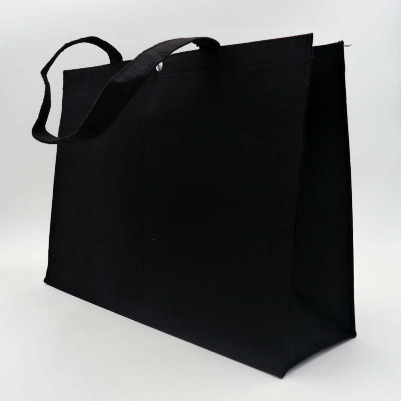 Customized Personalized reusable felt bag 45x13x33 CM | FELT SHOPPING BAG | SCREEN PRINTING ON ONE SIDE IN ONE COLOUR