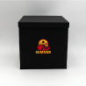 Scatola personalizzata Flowerbox 25x25x25 CM | FLOWERBOX | STAMPA SERIGRAFICA SU UN LATO IN DUE COLORI
