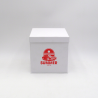 Customized Personalized foldable box Flowerbox 18x18x18 CM | FLOWERBOX | SCREEN PRINTING ON ONE SIDE IN ONE COLOUR