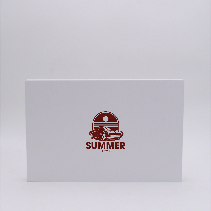 Customized Personalized Magnetic Box Hingbox 35x23x2 CM | HINGBOX | SCREEN PRINTING ON ONE SIDE IN ONE COLOUR