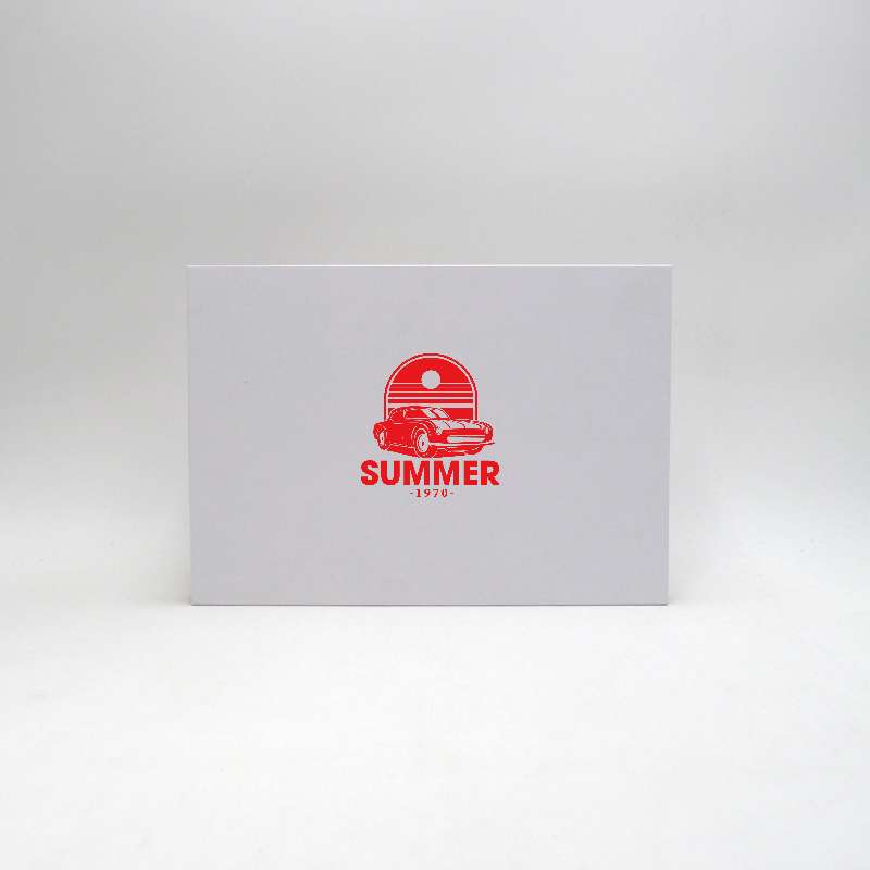 Customized Personalized Magnetic Box Hingbox 30x21x2 CM | HINGBOX | SCREEN PRINTING ON ONE SIDE IN ONE COLOUR