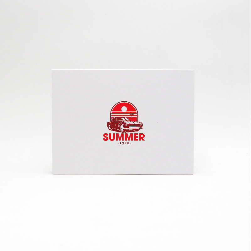 Customized Personalized Magnetic Box Hingbox 21x15x2 CM | HINGBOX | SCREEN PRINTING ON ONE SIDE IN TWO COLOURS