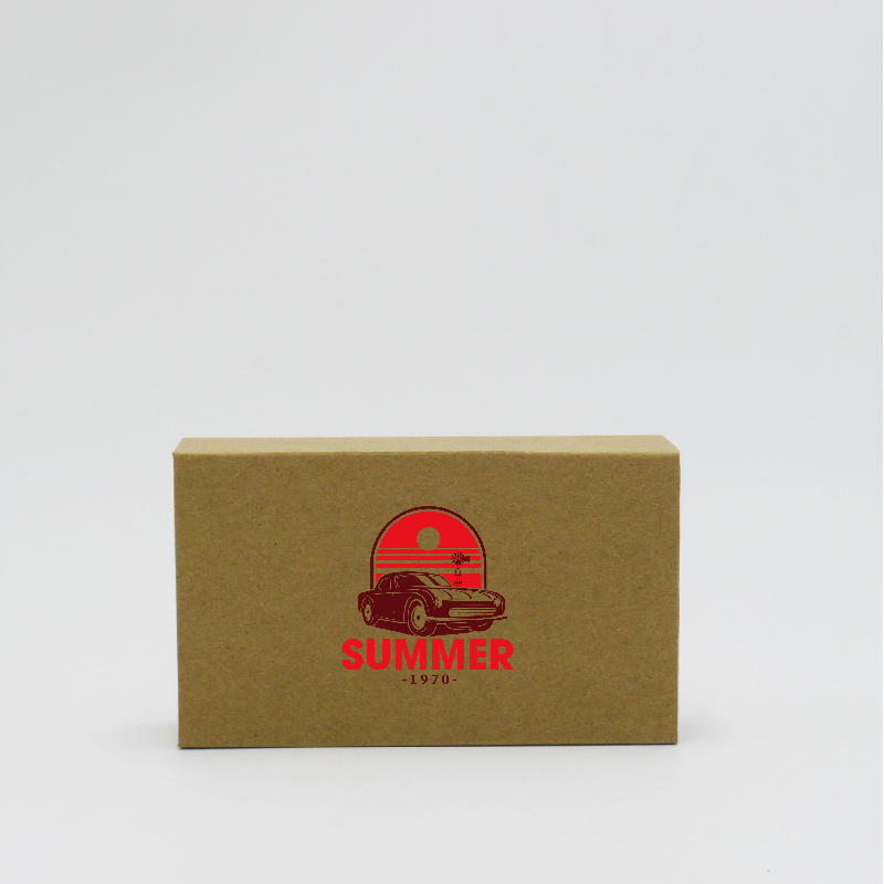 Customized Personalized Magnetic Box Hingbox 12x7x3 CM | HINGBOX | SCREEN PRINTING ON ONE SIDE IN TWO COLOURS