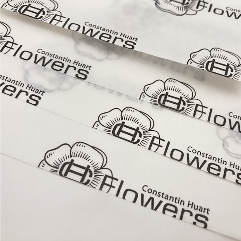 Gepersonaliseerde Bedrukt zijde papier 50x75 CM | ZIJDEPAPIER | FLEXO BEDRUKKING 1 KLEUR | 3000 VELLEN | 6 WEKEN