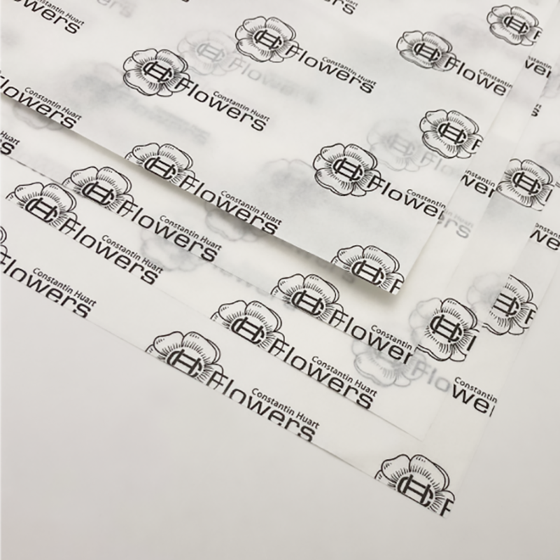 Gepersonaliseerde Bedrukt zijde papier 50x75 CM | ZIJDEPAPIER | FLEXO BEDRUKKING 1 KLEUR | 3000 VELLEN | 6 WEKEN