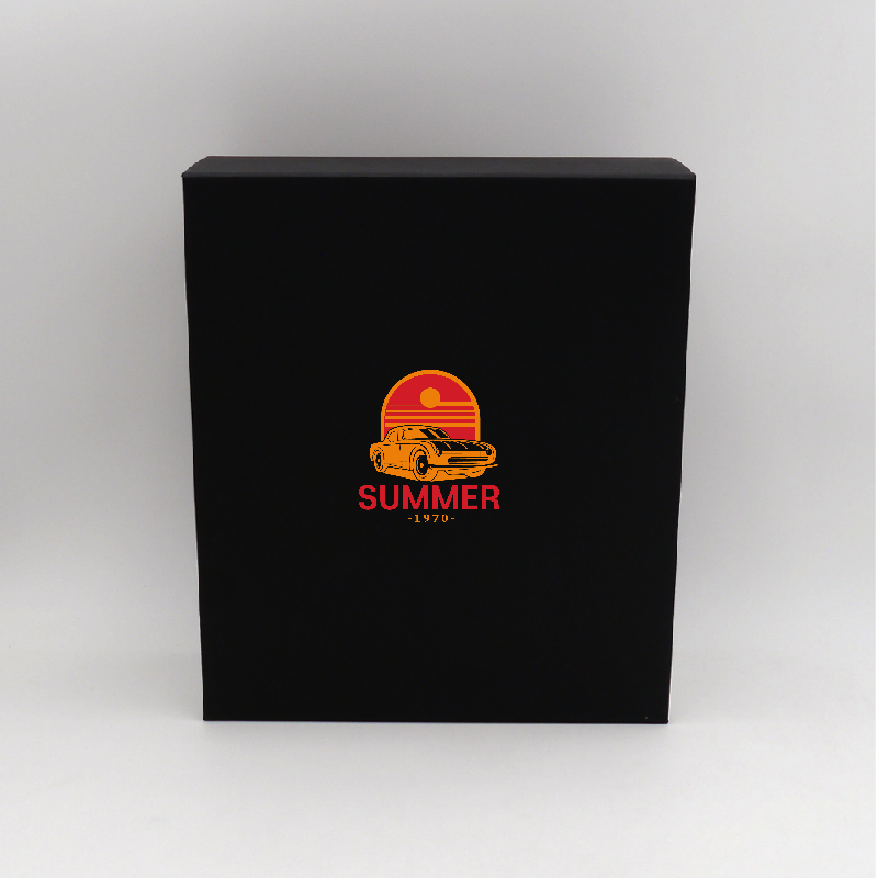 Caja magnética personalizada Bottlebox 28x33x10 CM | BOTTLE BOX | CAJA PARA 3 BOTELLAS | IMPRESIÓN SERIGRÁFICA DE UN LADO EN ...