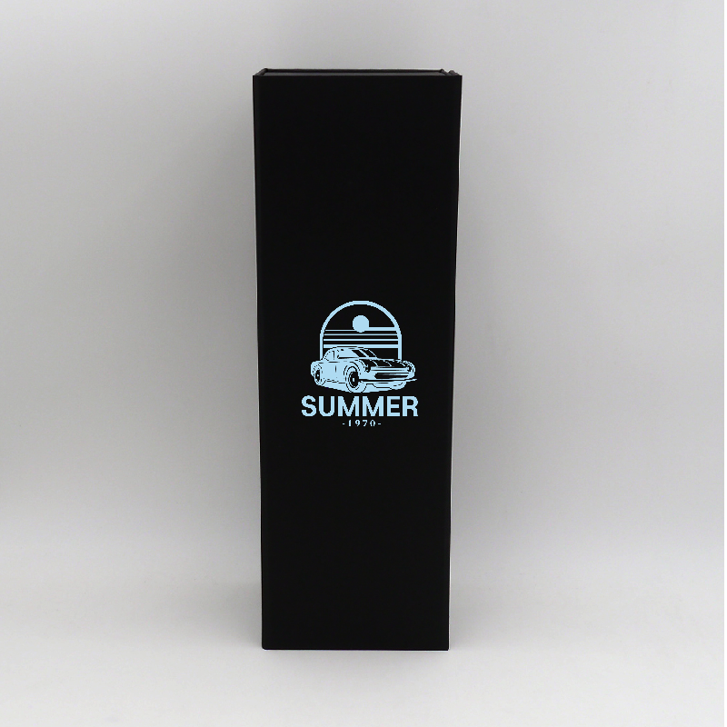 Gepersonaliseerde Gepersonaliseerde magnestische geschenkdoos Bottlebox 12x40,5x12 CM | BOTTLE BOX | BOÎTE POUR 1 BOUTEILLE M...
