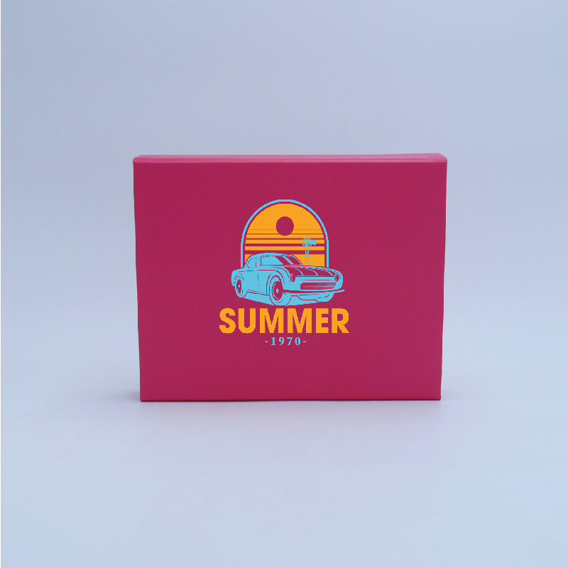 Customized Personalized Magnetic Box Wonderbox 22x16x3 CM | WONDERBOX (EVO) | SCREEN PRINTING ON ONE SIDE IN TWO COLOURS