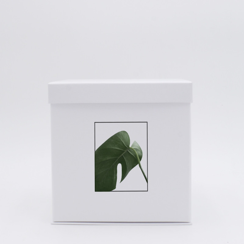 Customized Personalized foldable box Flowerbox 25x25x25 CM | FLOWERBOX |DIGITALE BEDRUKKING OP GEDEFINIEERDE ZONE