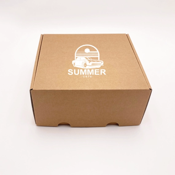 Personalisierbares Kraft-Postpack 36,5x24,5x3 CM | POSTPACK | SIEBDRUCK AUF EINER SEITE IN EINER FARBE