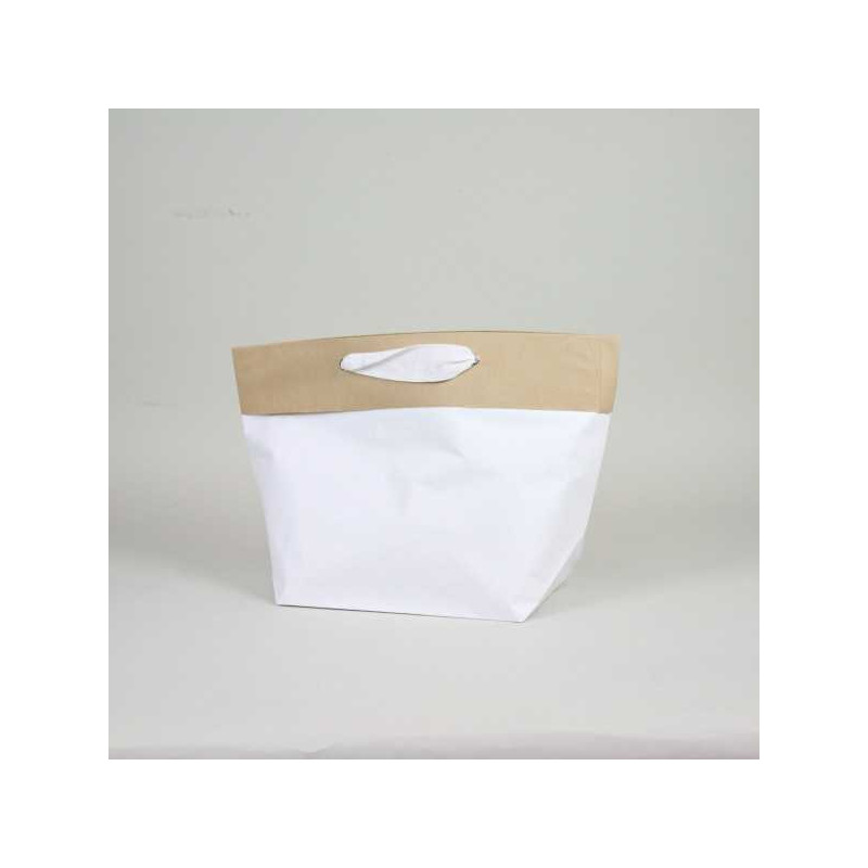 Shopping bag personalizzata Ciment 28x18x30 CM | SHOPPING BAG CEMENT PREMIUM | STAMPA SERIGRAFICA SU DUE LATI IN DUE COLORI