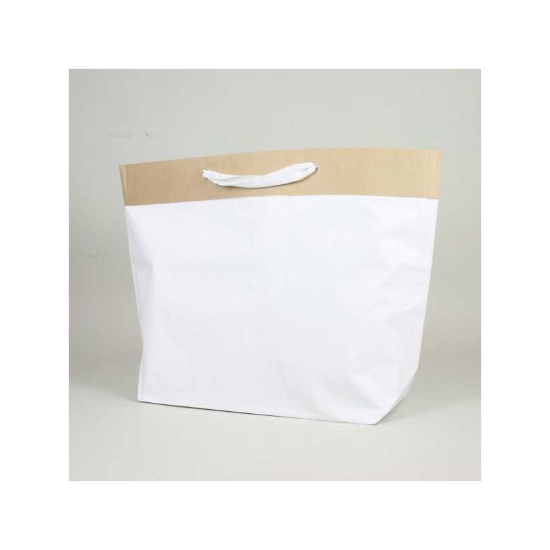Shopping bag personalizzata Ciment 45x18x45 CM | SHOPPING BAG CEMENT PREMIUM | STAMPA SERIGRAFICA SU DUE LATI IN DUE COLORI