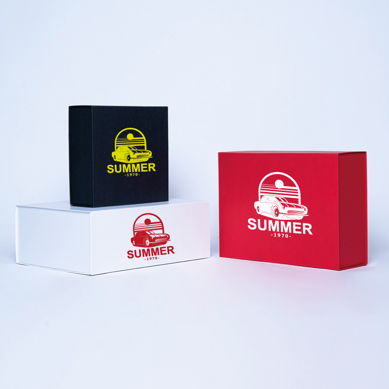 Personalisierte Magnetbox Wonderbox 10x10x7 CM | WONDERBOX (ARCO) | SIEBDRUCK AUF EINER SEITE IN EINER FARBE