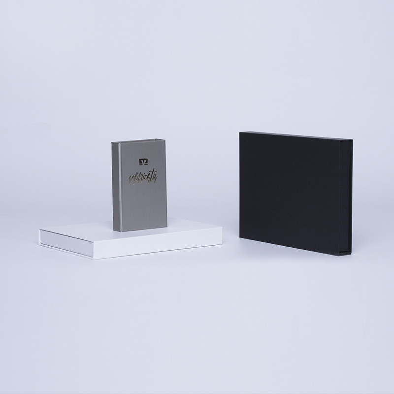 Scatola magnetica personalizzata Hingbox 15,5x11x2 CM | CAJA HINGBOX | ESTAMPADO EN CALIENTE