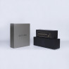 Gepersonaliseerde Gepersonaliseerde magnestische geschenkdoos Bottlebox 10x33x10 CM | BOTTLE BOX | DOOS VOOR 1 FLES | WARMTEDRUK