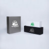 Scatola magnetica personalizzata Bottlebox 12x40,5x12 CM | BOTTLE BOX | BOÎTE POUR 1 BOUTEILLE MAGNUM | IMPRESSION EN SÉRIGRA...