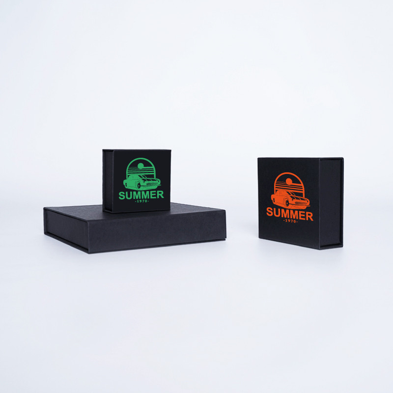 Personalisierte Magnetbox Sweetbox 7x7x3 CM | SWEET BOX | SIEBDRUCK AUF EINER SEITE IN EINER FARBE