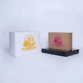 Postpack Standard Versandkarton 34x24x10,5 CM | POSTPACK | SIEBDRUCK AUF EINER SEITE IN EINER FARBE