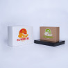 Postpack laminado personalizable 23x12x10,8 CM | POSTPACK PLASTIFICADO | IMPRESIÓN SERIGRÁFICA DE UN LADO EN DOS COLORES
