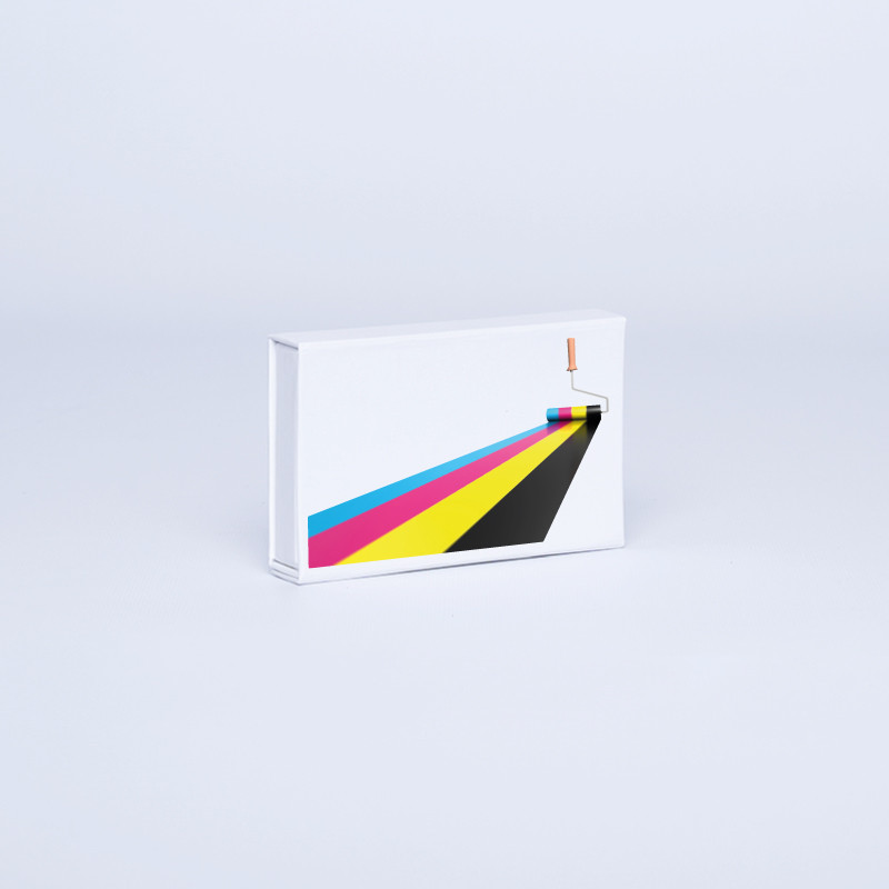 12 x 7 x 2 cm | Magnetbox Kartenhalter | Digitaldruck 4-farbig
