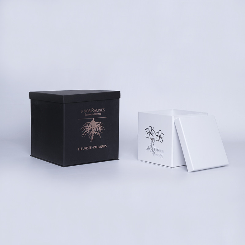Caja personalizada Flowerbox 18x18x18 CM | CAJA FLOWERBOX | ESTAMPADO EN CALIENTE