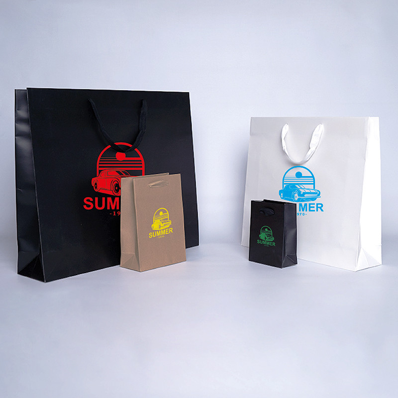 Shopping bag personalizzata Noblesse 40x15x29 CM | SHOPPING BAG NOBLESSE PREMIUM | STAMPA SERIGRAFICA SU UN LATO IN UN COLORE