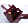 Gepersonaliseerde Customized non-woven bottle bag 20x20x33 CM | NIET-GEWEVEN TNT LUS FLES ZAK | ZEEFDRUK AAN TWEE ZIJDEN IN É...