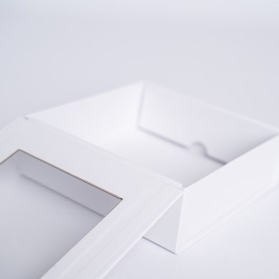 Gepersonaliseerde Gepersonaliseerde magnestische geschenkdoos Clearbox 15x15x5 CM | CLEARBOX | HETE BEDRUKKING | CENTURYPRINT