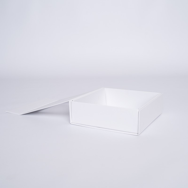 Gepersonaliseerde Gepersonaliseerde magnestische geschenkdoos Clearbox 15x15x5 CM | CLEARBOX | HETE BEDRUKKING | CENTURYPRINT