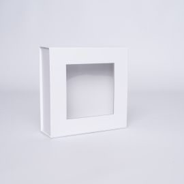 Caja magnética personalizada Clearbox 15x15x5 CM | CLEARBOX | IMPRESIÓN DIGITAL EN ÁREA PREDEFINIDA