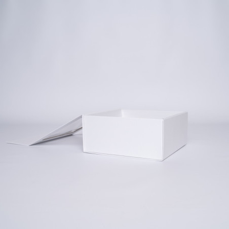Gepersonaliseerde Gepersonaliseerde magnestische geschenkdoos Clearbox 22x22x10 CM | CLEARBOX | HETE BEDRUKKING | CENTURYPRINT