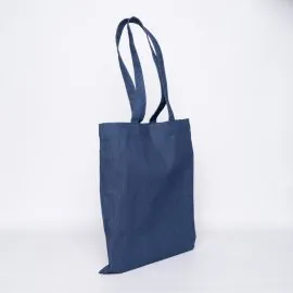 Customized Personalized reusable denim Bag 38x42 CM | TOTE DENIM BAG | SCREEN PRINTING ON ONE SIDE IN TWO COLOURS